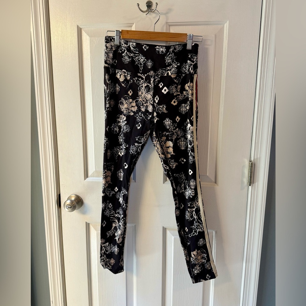 Free People Movement Black Floral Leggings